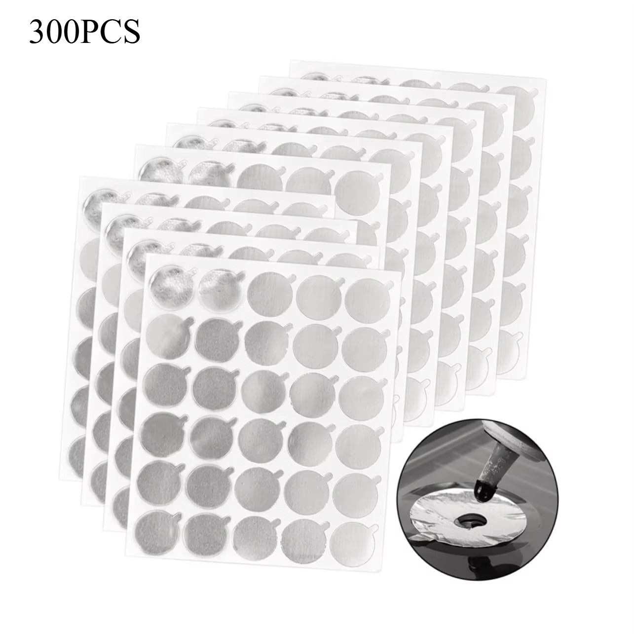 Eyelash Extension Last - 300 adet Folyo Etiket Pedleri (10