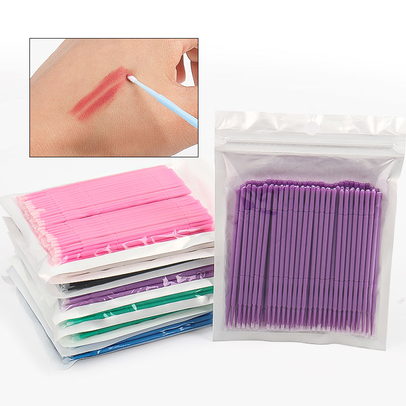 Eyelash Extension Last - 100 Adet/Torba Bambu Kirpik Uzatma Temizleme