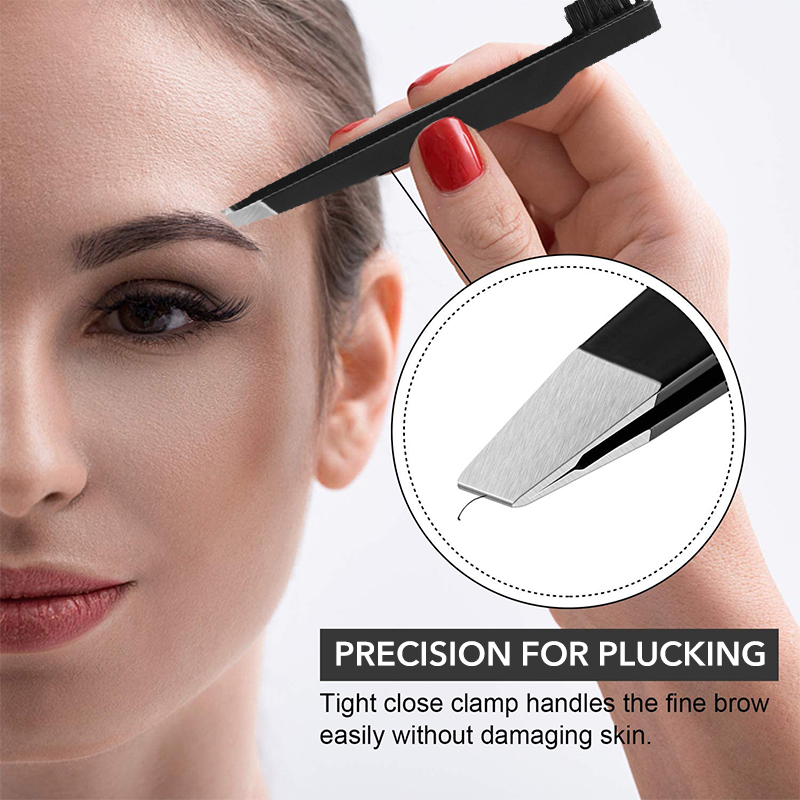 Eyelash Extension For No Eyelid - Fırça ile 1 adet paslanmaz çelik
