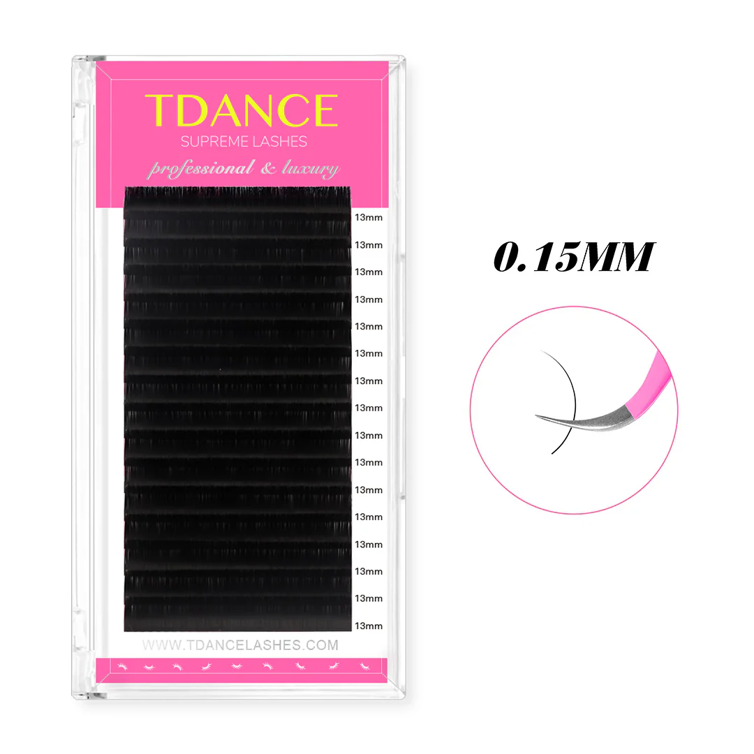 Eyelash Extension Korea Natural - TDANCE 16 Sıralı Klasik Kirpikler Tekli
