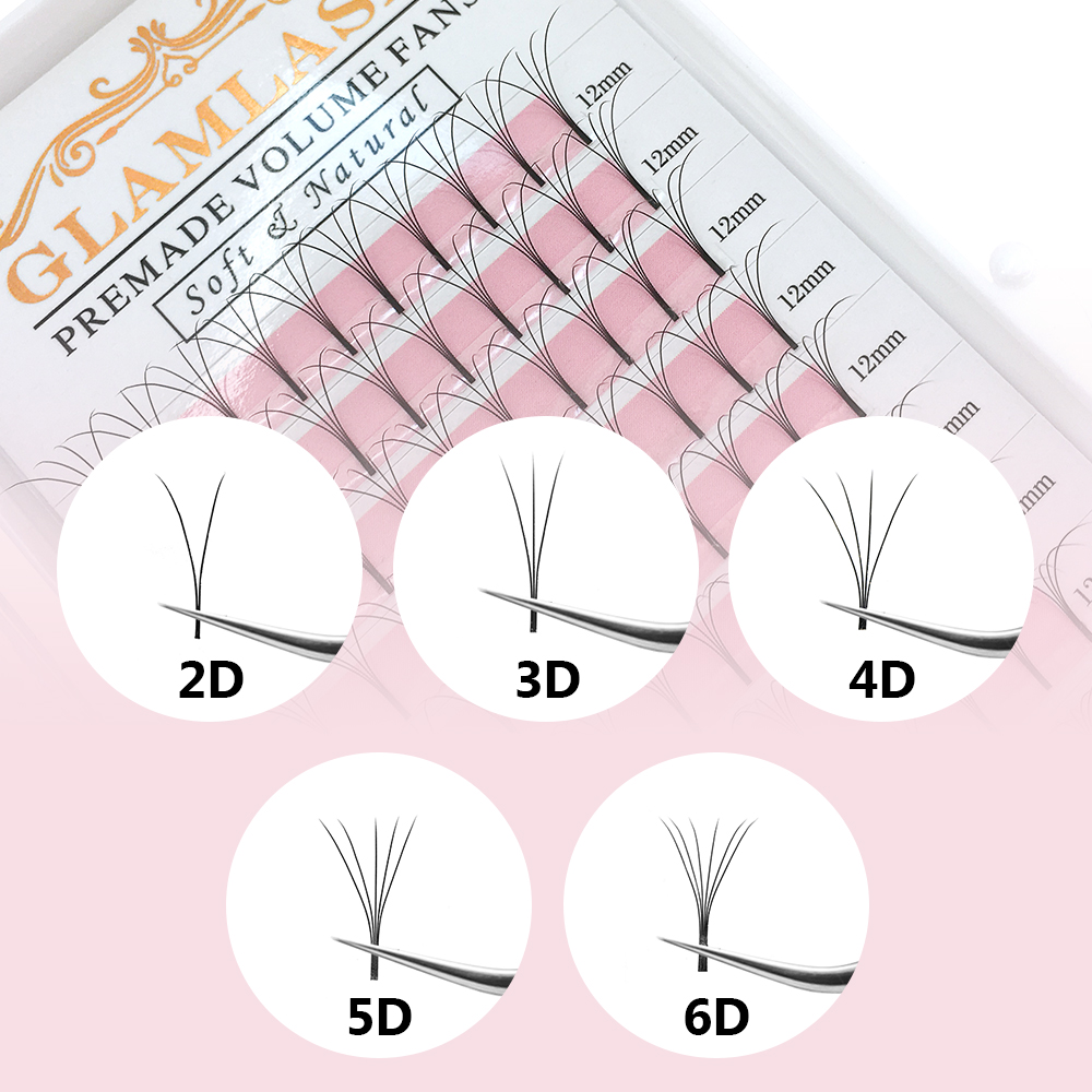GLAMLASH 2D-6D premade hacimli - Eyelash Extension Korea Natural incelemesi ve fiyatı