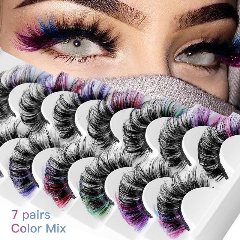 7 Çift Renkli Takma Kirpik 3D  - Eyelash Extension Volume incelemesi ve fiyatı