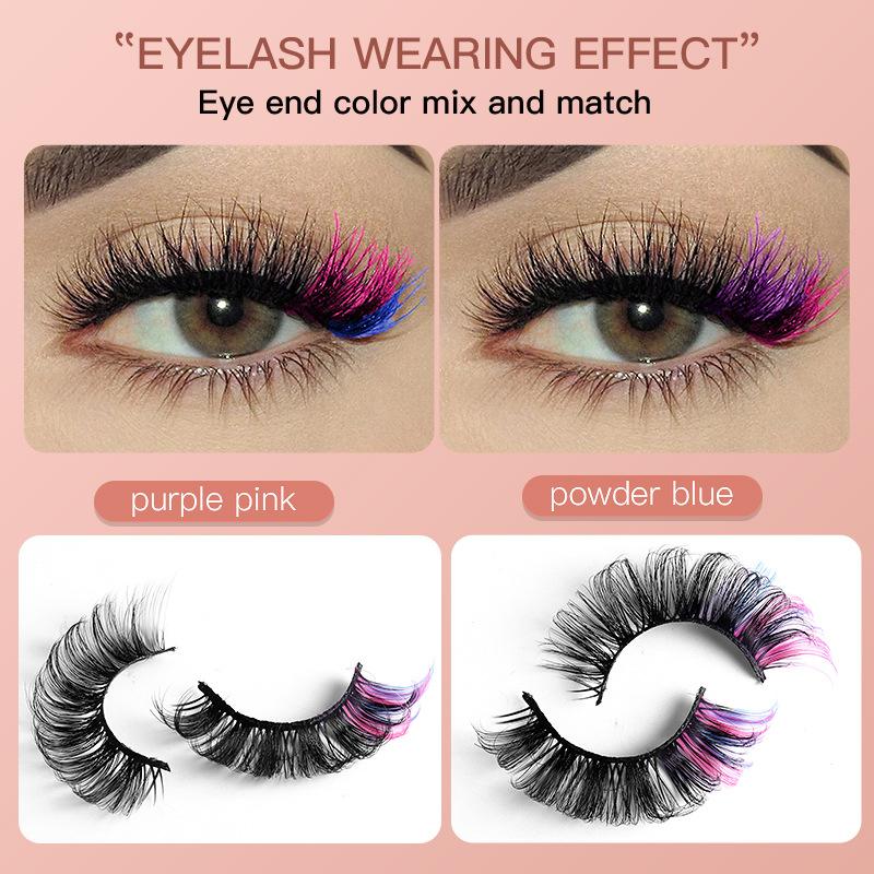 7 Çift Renkli Takma Kirpik 3D  - Eyelash Extension Volume incelemesi ve fiyatı