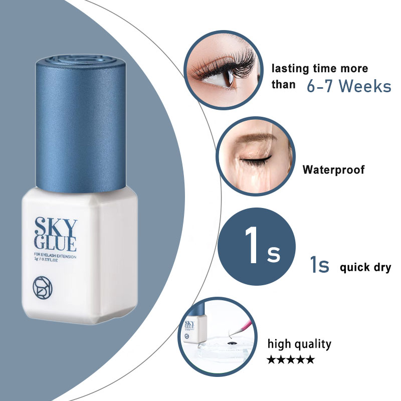 10 şişe SKY Tutkal Kirpik Uzat - Eyelash Extension Korea incelemesi ve fiyatı