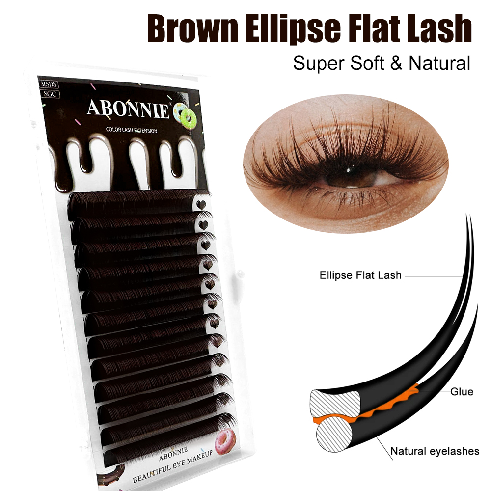 Abonnie Premium elips düz Lash - Eyelash Extension Korea Natural incelemesi ve fiyatı