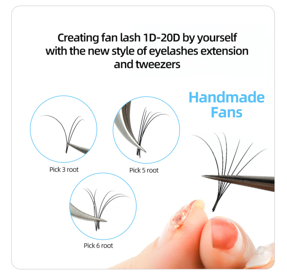 AGUUD 16 satırlar uzun 16-20mm - Eyelash Extension Russian Volume incelemesi ve fiyatı