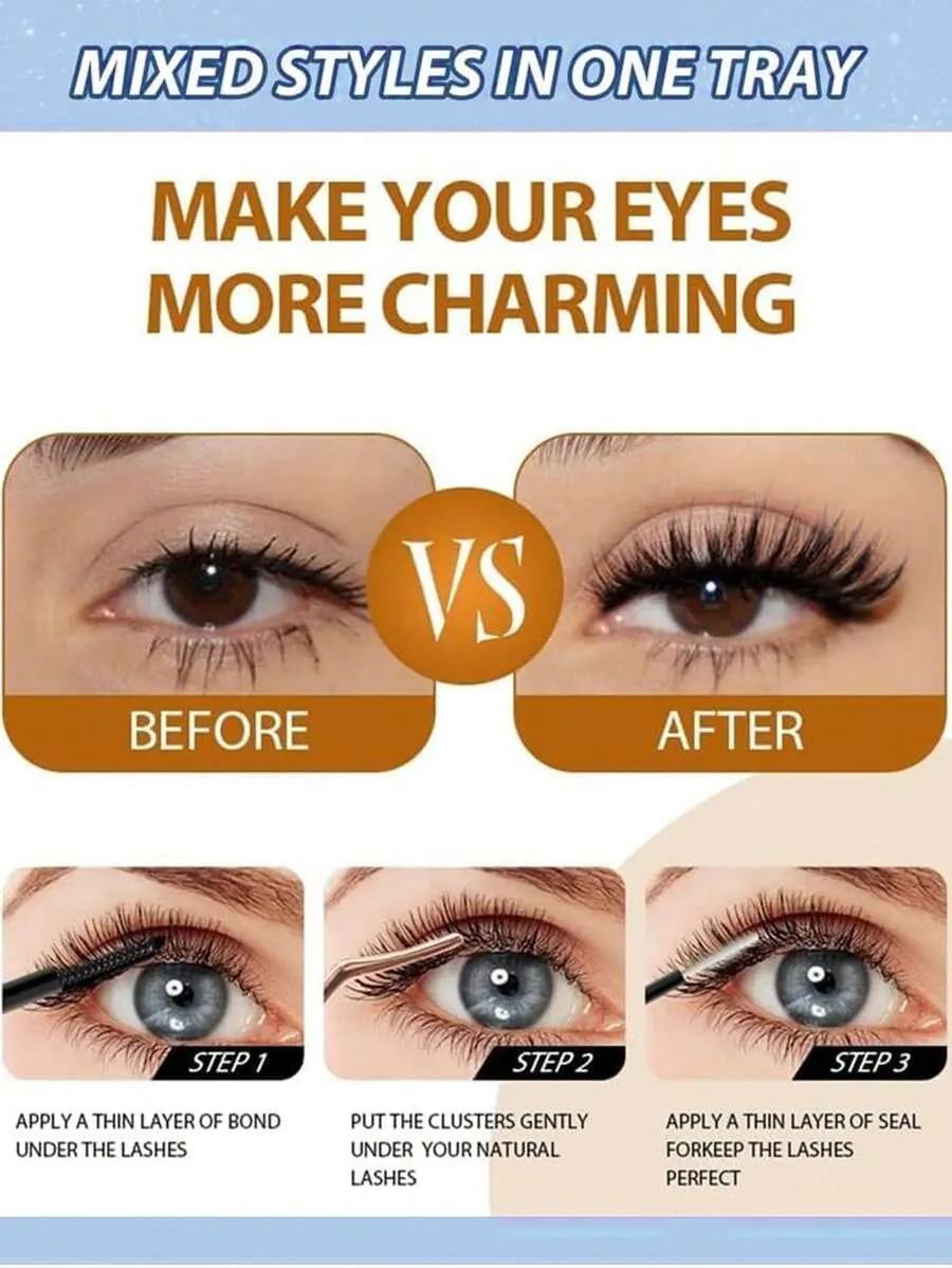 640 adet Karışık 10D-60D Kirpi - Eyelash Extension Volume incelemesi ve fiyatı
