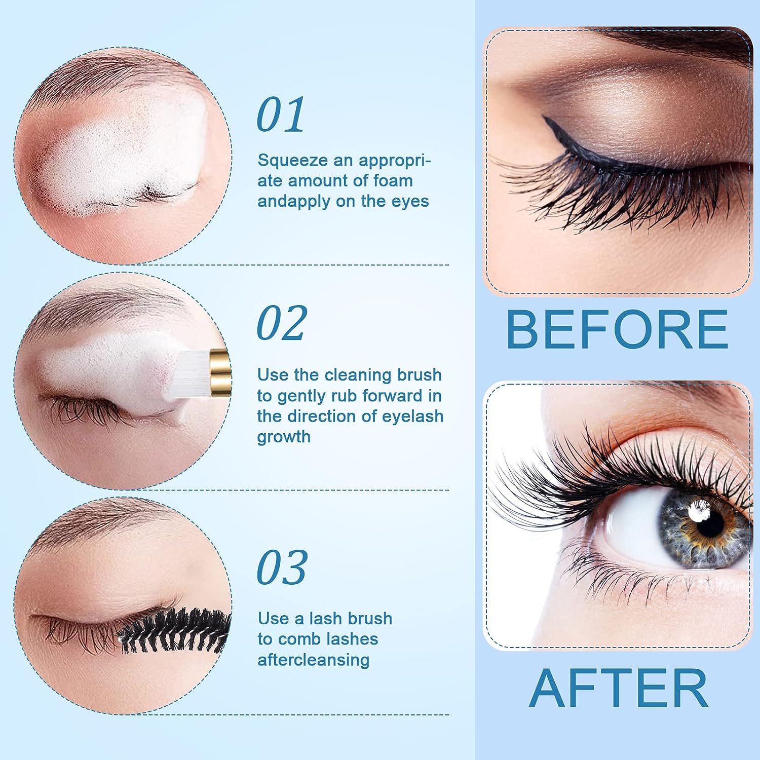 Kirpik temizleme seti kirpik ş - Eyelash Extension Wash incelemesi ve fiyatı